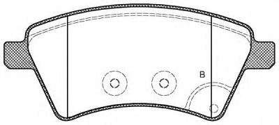 OPEN PARTS bpa121501 -  Комплект тормозных колодок, дисковый тормоз